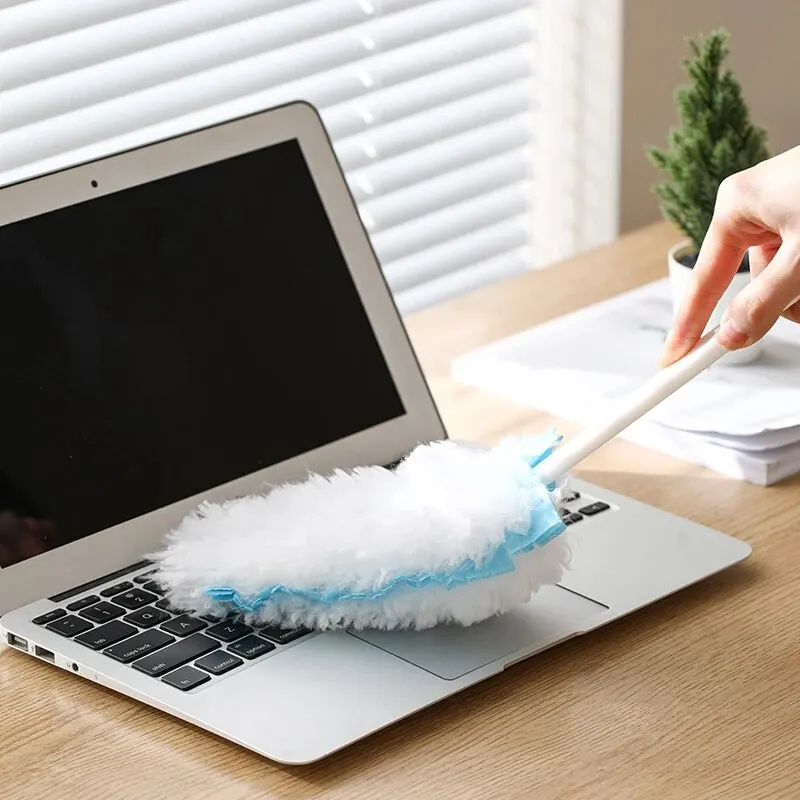 Cleaning Duster Disposable Non-Woven Static Dust Removal Duster 6 Replacements Computer Cleaning Household Dusting