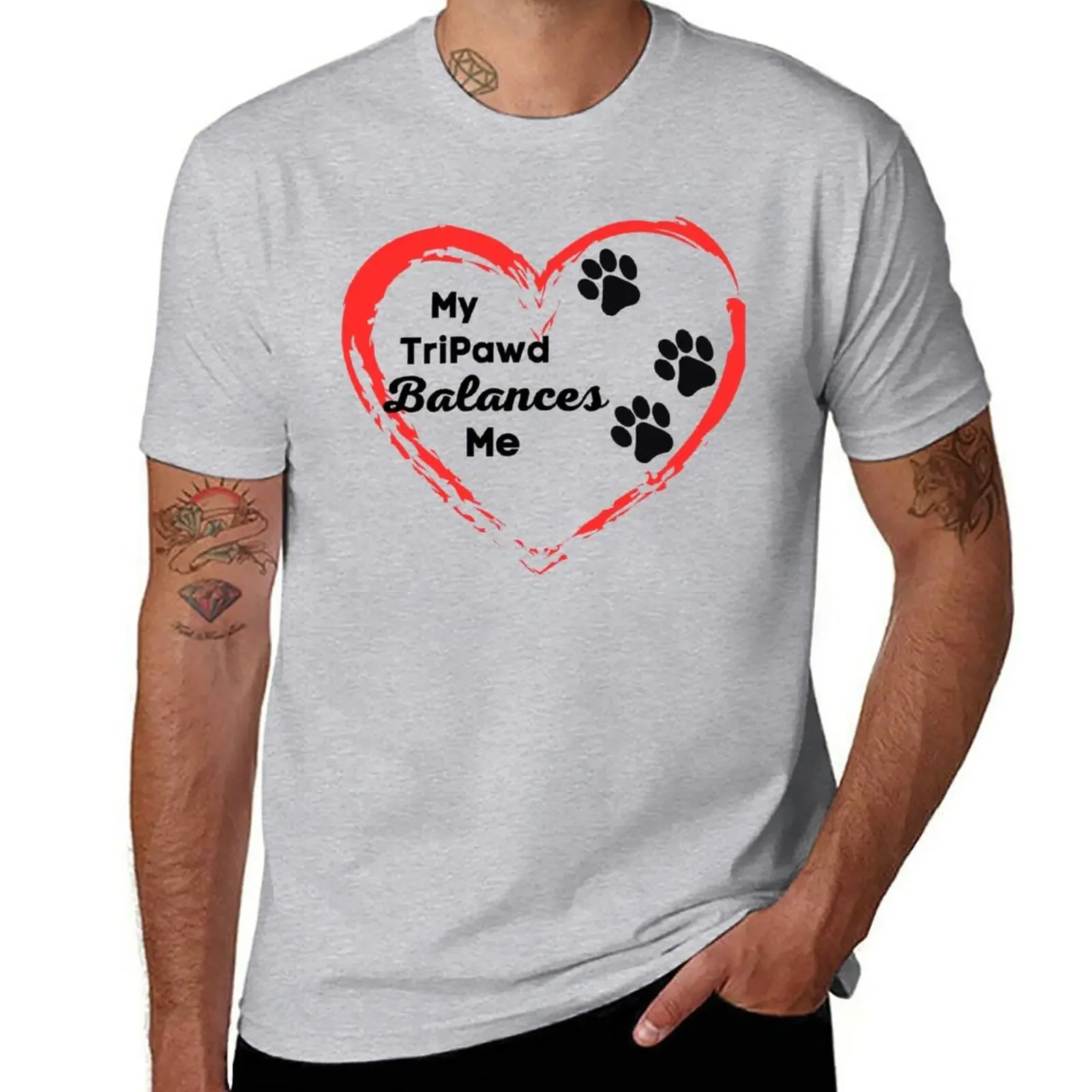 

My TriPawd Balances Me T-Shirt tees customizeds sweat mens cotton t shirts
