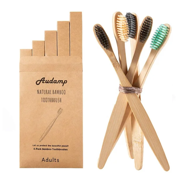 Wholesale Price Custom Private Logo Label 100% Natural Organic Degradable Eco Bamboo Toothbrush