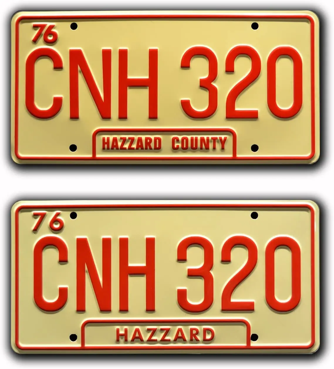 

Celebrity Machines Dukes of Hazzard | General Lee | Metal License Plates