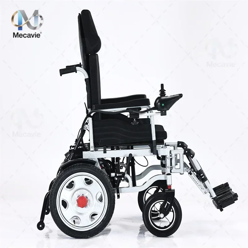 Nuova Sedia a Rotelle Elettrica Pieghevole con Sistema di Frenatura EABS, Regolazione a 160 Gradi, Adatta per Anziani e Disabili - immagine 3