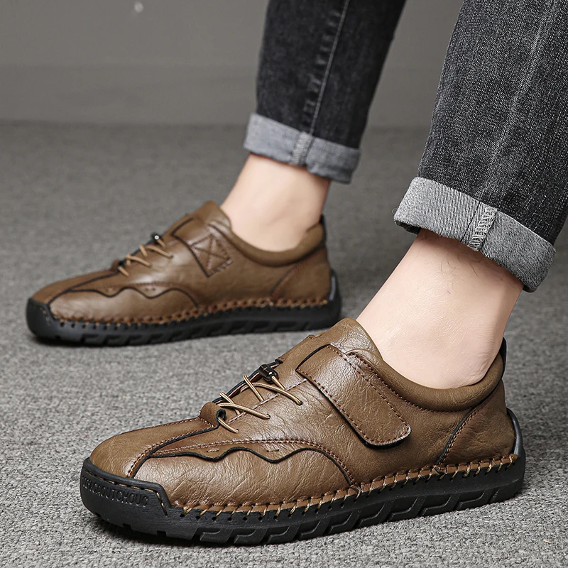 Golden Sapling Men Loafers Casual Business Shoes Fashion Leather Flats Comfortable Men's Leisure Shoe Classics Formal Loafer