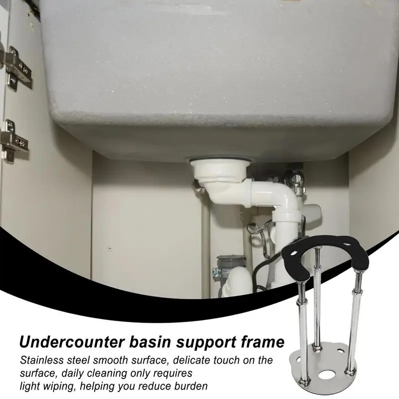 Undermount Kitchen Sink Support Brackets Undermount Sink Repair Support Brackets 7 To 11 Inch Adjustable Undercounter Stand