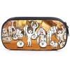 Game The Battle Cats Print Pencil Case Waterproof Pencil Bag Women Cosmetic Cases Student Stationery Bag School Pouch Makeup Box 2