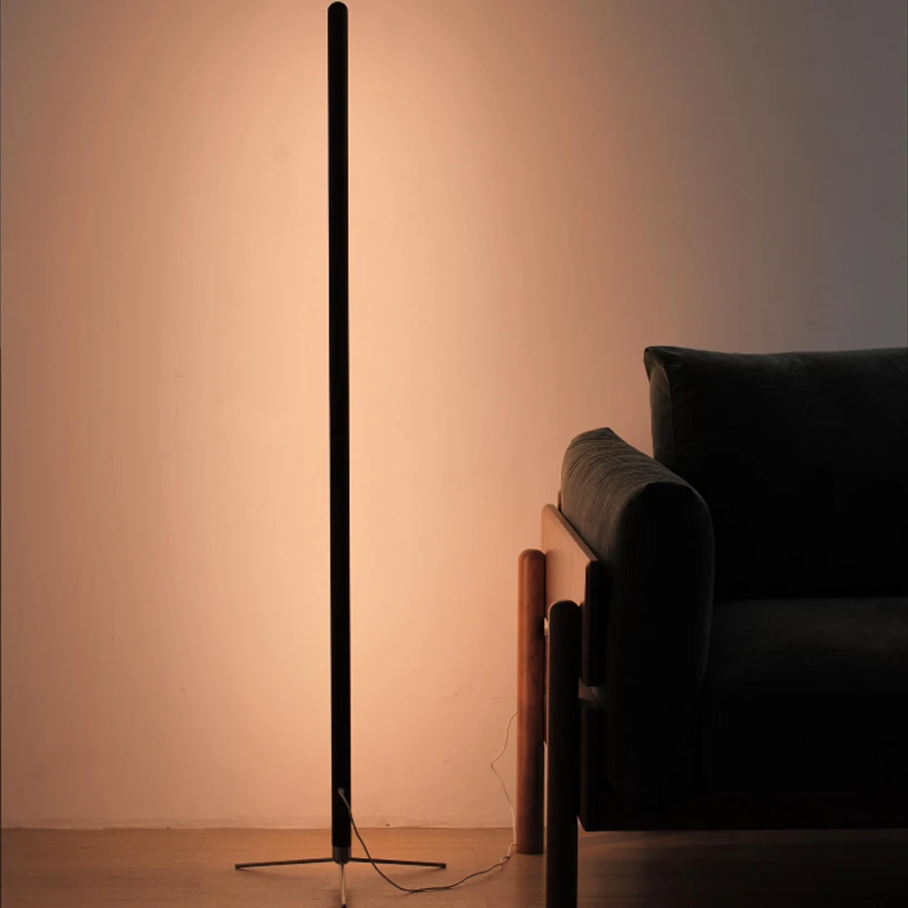 LED Wooden Standing Floor Lamp Modern Simple Design Solid Wood Art Decor Atmosphere light 360° adjustable portable Ambient lamps