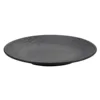 Black round Melamine Dish Western Style Plastic Imitation Porcelain Plate for Hot Pot Restaurant Steak Dinner Party Commercial U 4