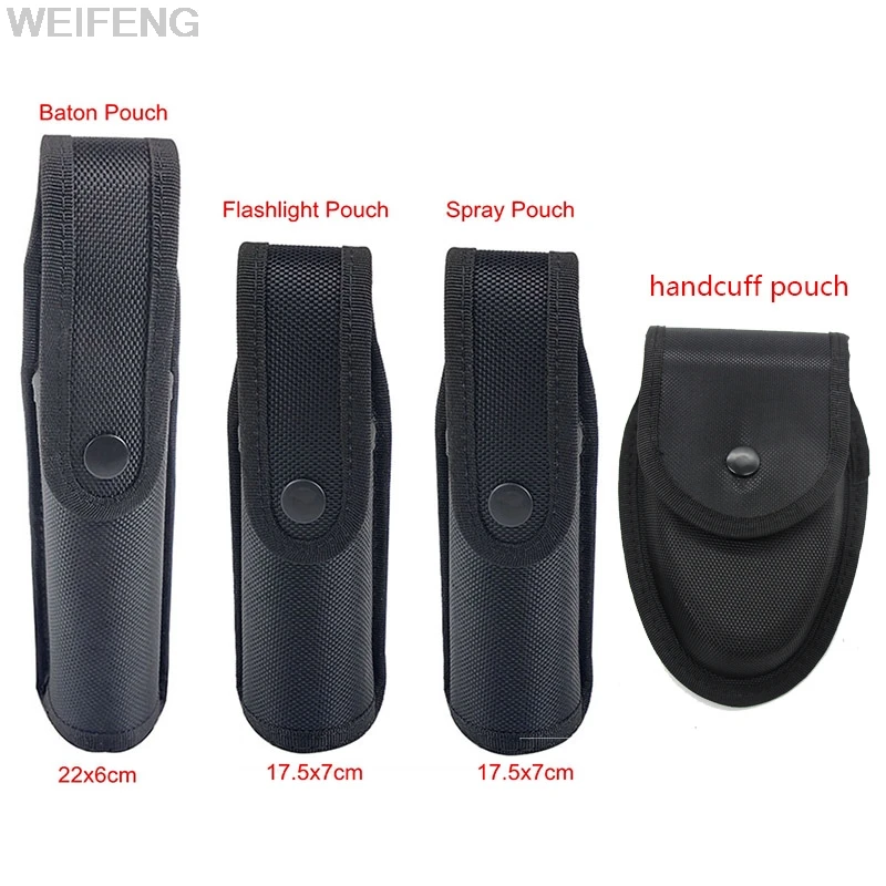 

Military Baton Pouch Flashlight Pouch Spray Holster Walkie Talkie Handcuff Pouch Self Defense Police Tool Case Holder Waist Pack
