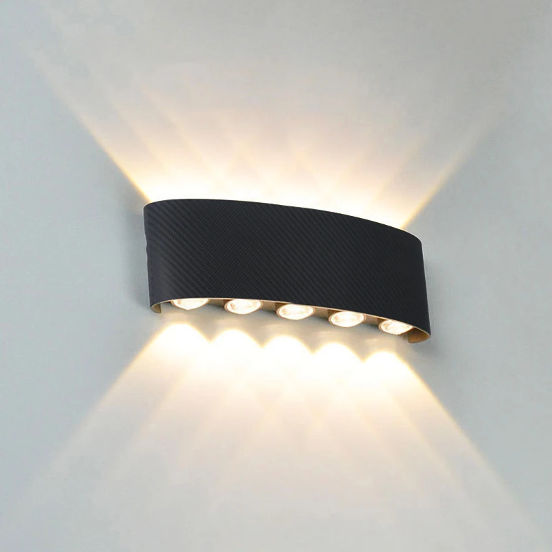 LED Wall Lamp Outdoor Waterproof Interior Wall Light 6W 10W minimalist creative bedroom bedside lamp AC85-265v wall light