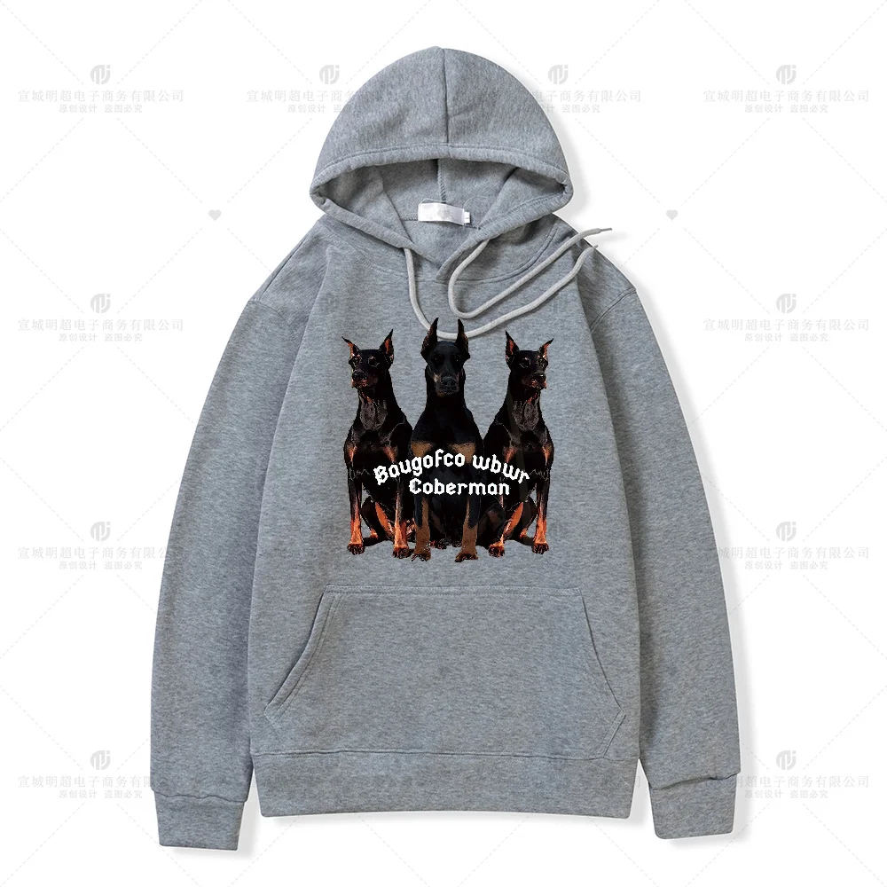 2023 Kawaii Cartoon Dog Lovers Graphics Mens Womens Unisex Oversized Clothes Fall Winter Hooded Sweatshirt Pullover Tops