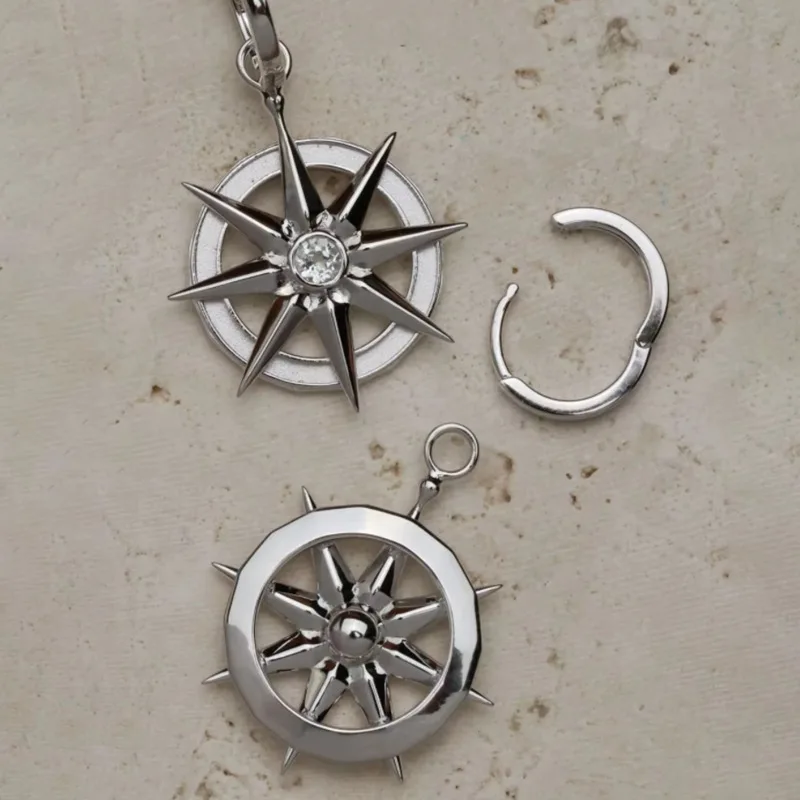 Game Baldur's Gate Gale Dekarios Cosplay Star Pendants Ear Loops Titanium Steel Earrings Jewelry Eardrop Accessories Xmas Props anime ear clips anime brooches