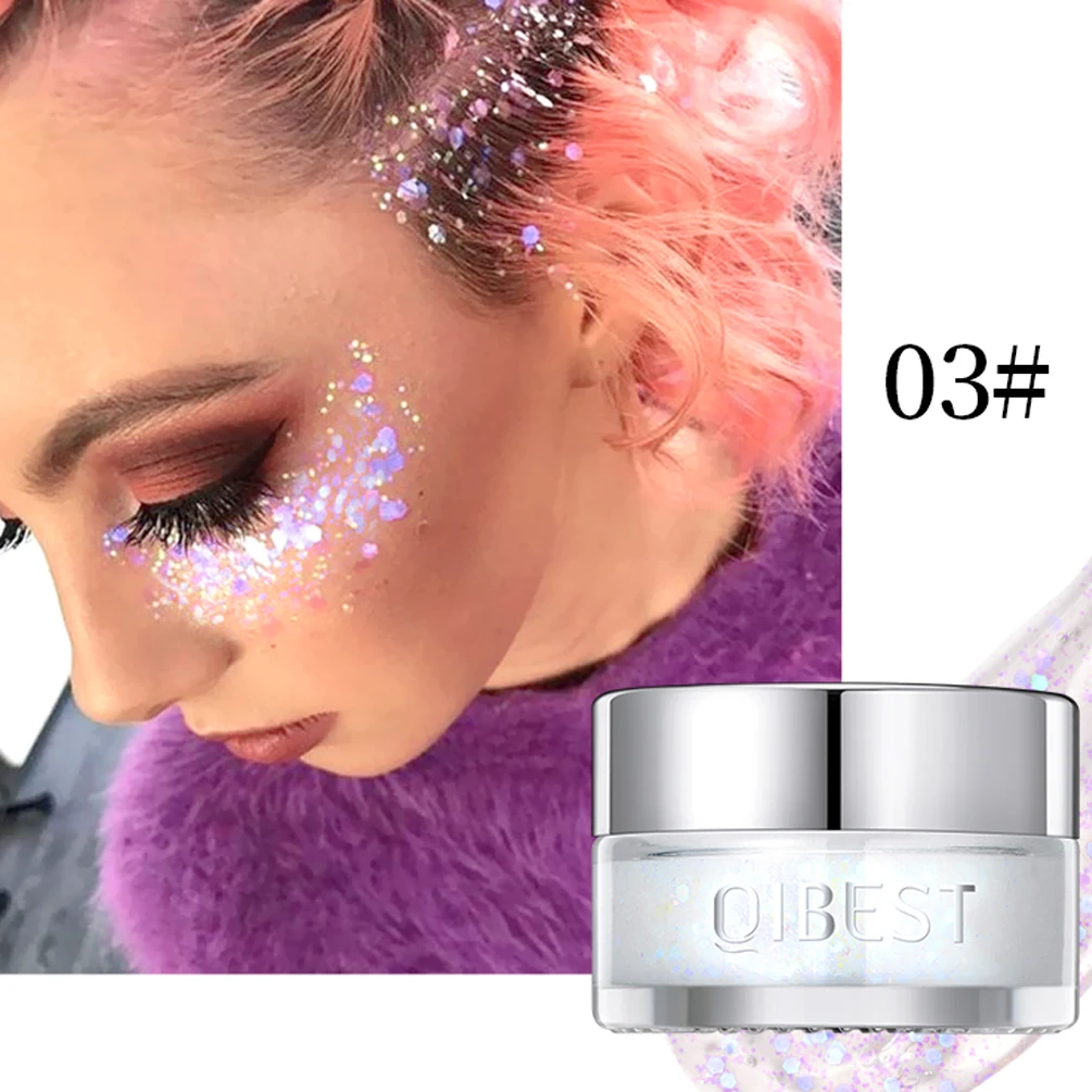 3 colors Diamond Sequins Eyeshadow lasting Shimmer Glitter Mermaid Sequins Nail Glitter Gel Highlighter Makeup Party Cosmetics 2