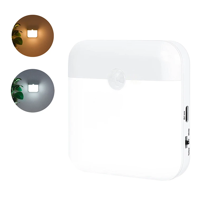 Wireless LED Night Light with Smart Motion Sensor and USB Charging