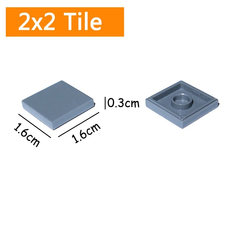 Dimensioni 2X2 Mattoni Flat Tile Smooth 50Pcs 2*2 Building Blocks Moc Assemblare Particelle 3068 Giocattolo Creativo Educativo Fai Da Te