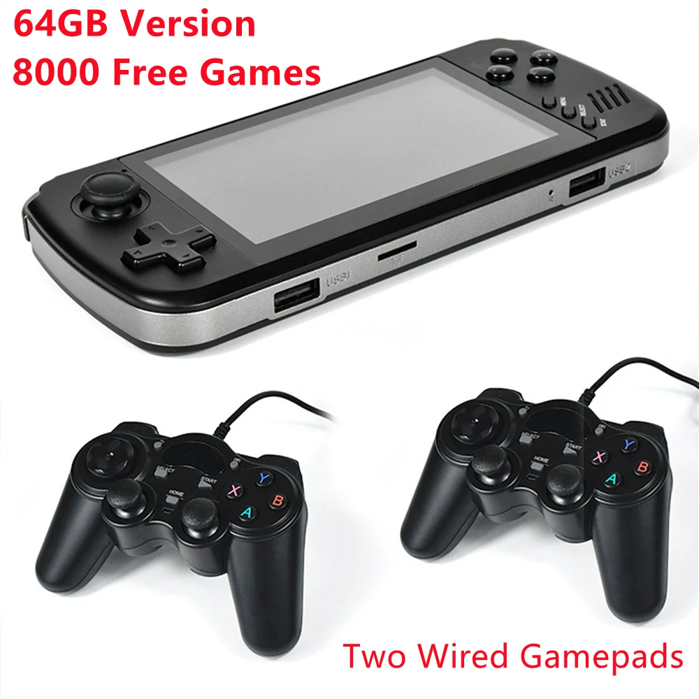 Brand New X39 Portable Game Console 4.3 inch IPS screen 32GB/64GB for PS1 MAME MD 6000 free retro games video game player 