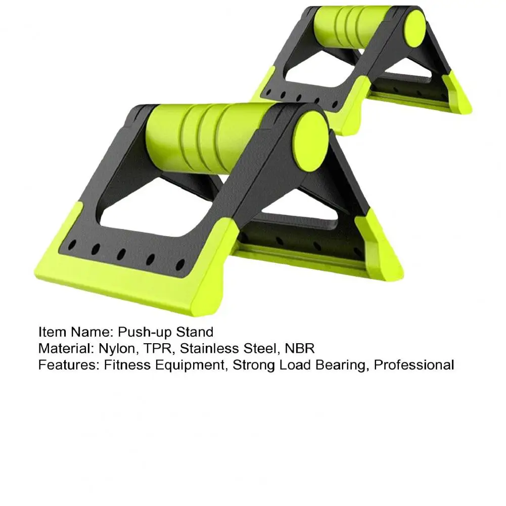 1 Pair Push-Up Bar Stand Foldable Anti-slip Abdominal Exercise Trainer Push-up Support Grip Handle Home Gym Fitness Equipment