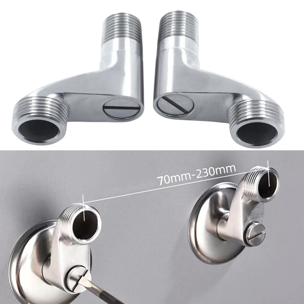 Faucet Accessories Adjustable Angle Valve Replacement Shower Faucet Adapter Part Stainless Steel Shower Faucet Extended Joint Accessories