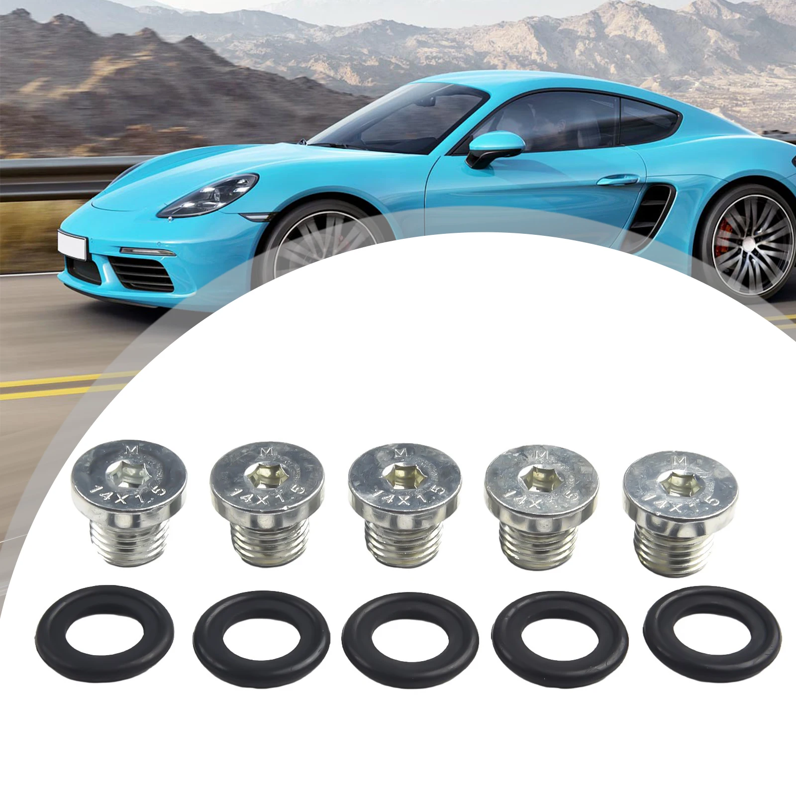 AutoTransmission Oil Pan Drain Plug W/ Seal Ring 10pcs for BMW E39 E46 E60 E90 Z8 E52
