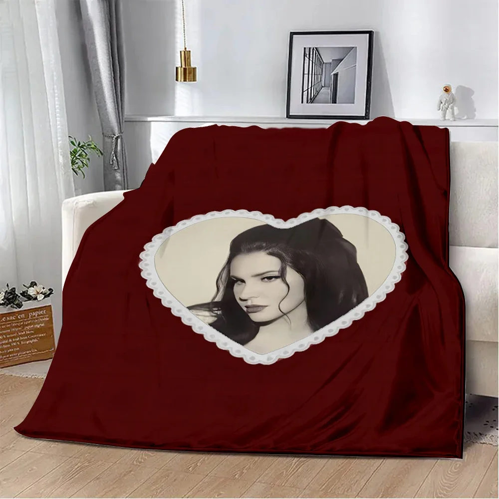 Singer Lana Del Rey Poster Printed Blanket Picnic Blankets Warm Blanket Soft and Comfortable Blanket Home Travel Birthday Gift 6