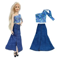Ensemble de vêtements décontractés officiels NK pour poupée de 11,5 pouces, tenue de princesse avec manteau en peluche bleu, robe 1/6, costume de mode 1/6, cadeau JJ 6