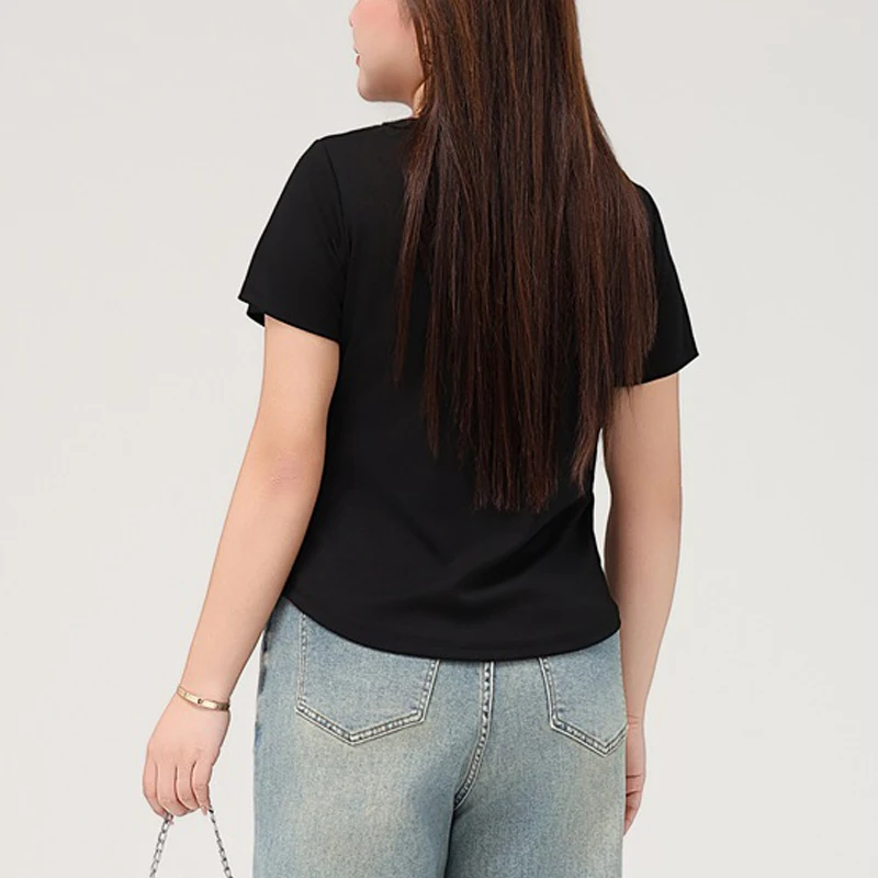 Women's Plus Size Cooling Crew Neck T-Shirt - Breathable Regular Fit Short Sleeve Top, Premium Soft For Spring Summer Comfort