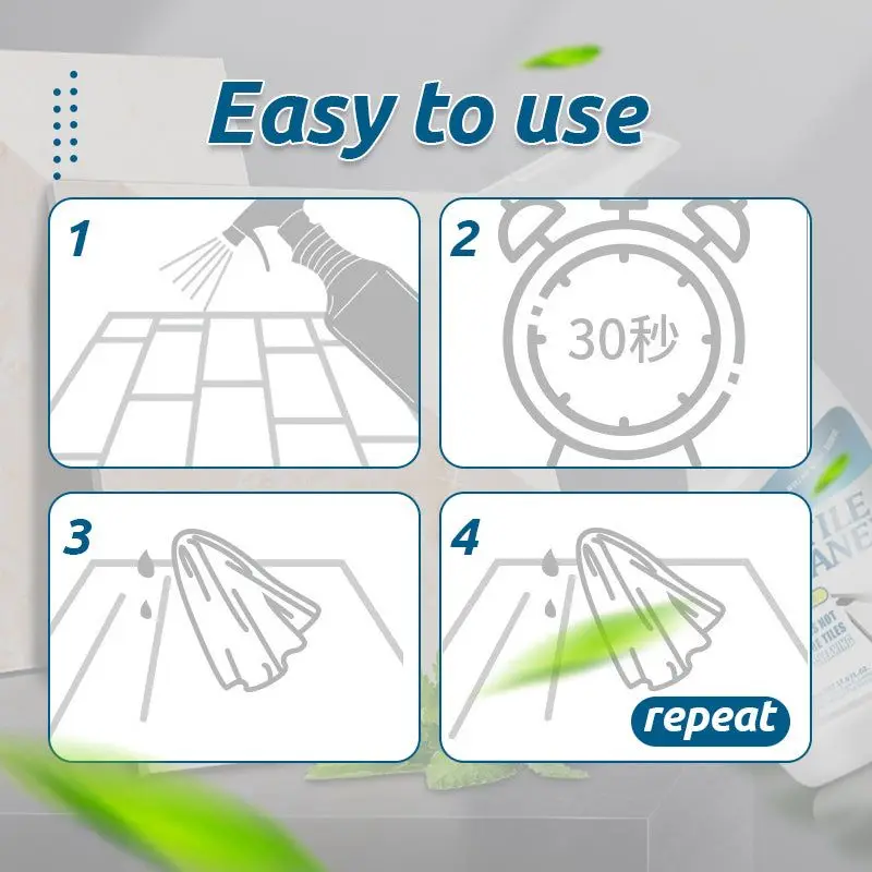 100ML Tile Grout Cleaner Sprayer Make Grout Cleaning Much Easier Tile & Cleaner Dropshipping