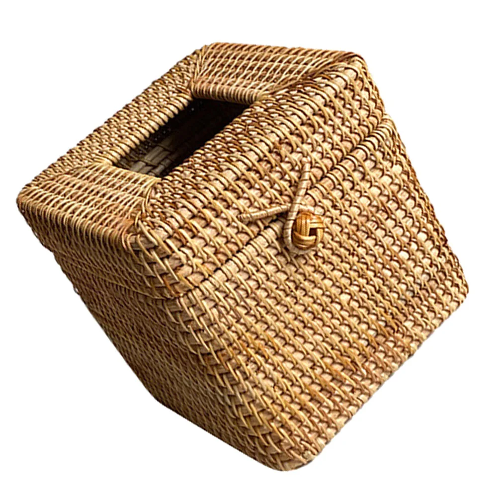 

Roll Paper Holder Square Napkin Tissue Container Paper Box Tissue Storage Case