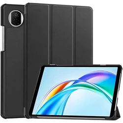 Premium Leather Tri - Fold Tablet Cover - Sleek Hard Shell Design for Honor Pad X7 2025 (Black)