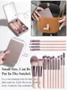 Makeup Mirror Set with Lid Dustproof Organizer Lighted Makeup Brush Set Mirror for Bloggers 4