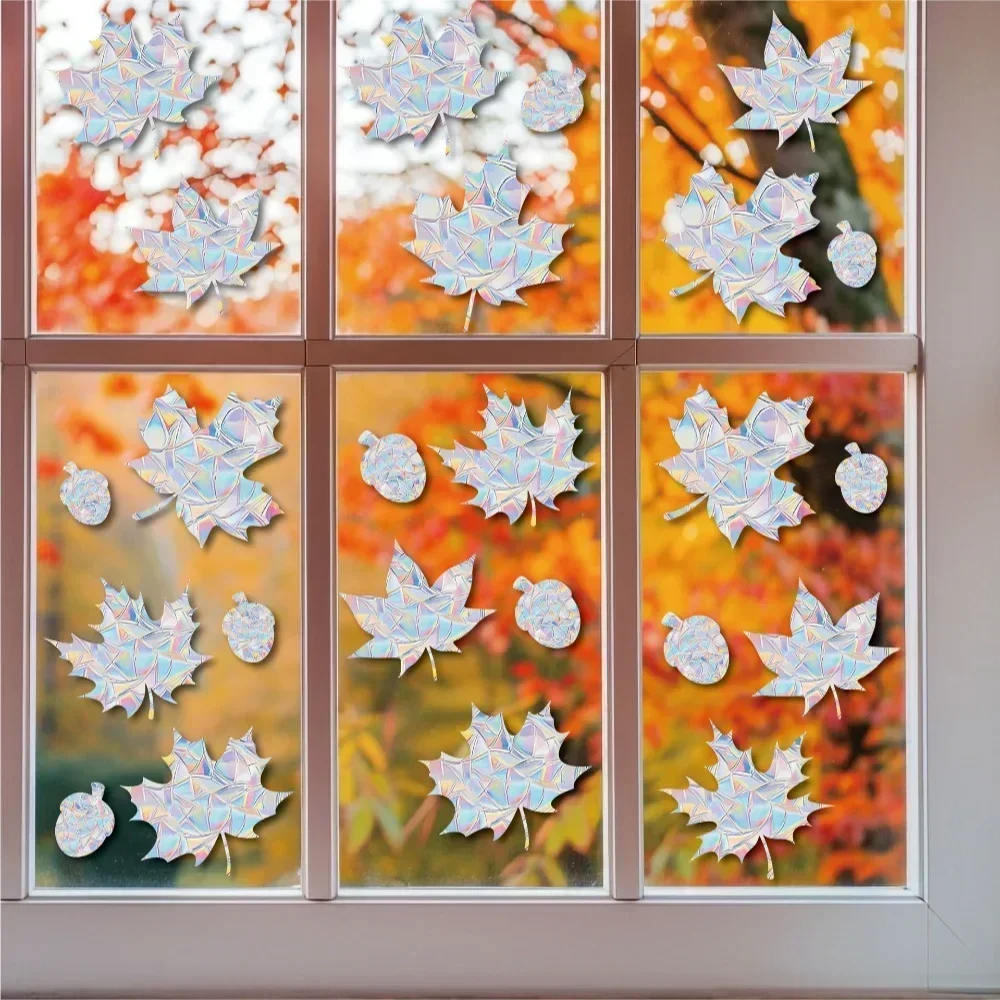Halloween Window Stickers Sunshine Catcher Colorful Living Party Decoration Non-adhesive PVC Static Anti-collision Glass Sticker
