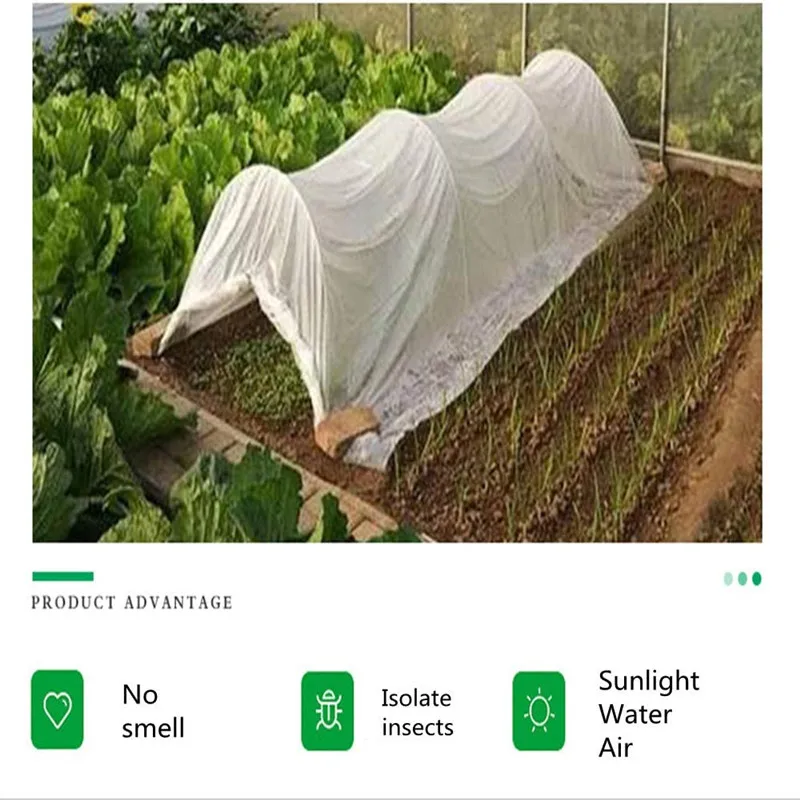 60 Mesh Pianta Verdura Protezione per insetti Rete da giardino Copertura per la cura della frutta Fiori Rete protettiva Serra Controllo dei parassi Anti-uccelli  15