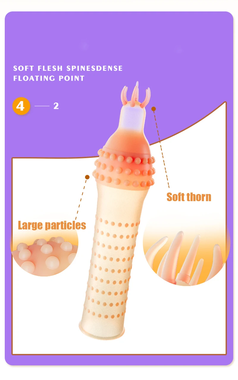 Penis Sleeve Reusable Condom For Delay And Enhanced Performance_voghion.com