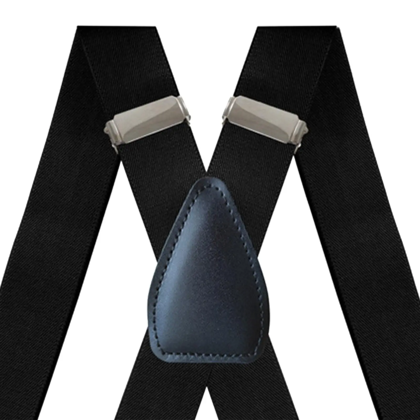 Durable Men`s Suspenders with 4 Sturdy Clips for Work and Casual Wear