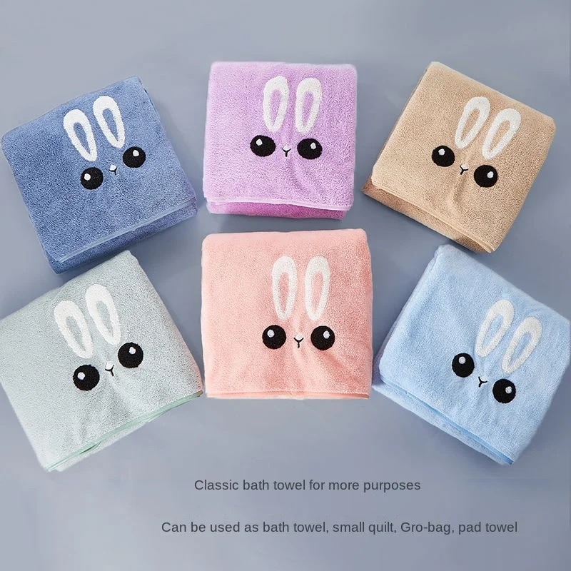 Thickened Bath Towels Cute Children Newborn Baby Super Soft Absorbent Pure Cotton Hooded Cloak Bath Towel Can Be Worn Blanket 4