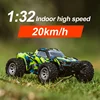 S801 S802 RC Car 1/32 2.4g Mini High-speed Remote Control Car Built-in Dual Led Lights Car Shell Luminous Toy Kids Gift For Boys 3