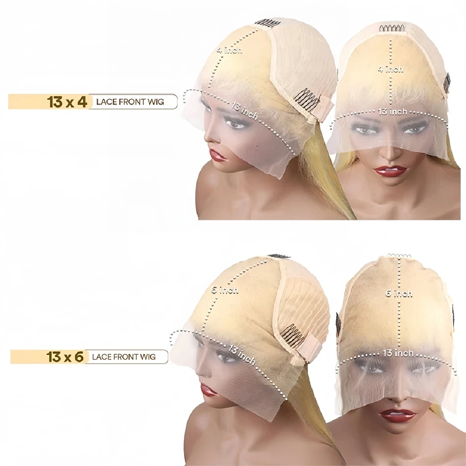 613 Human Hair Wig 13x6 Hd Lace Frontal Wig Bone Straight Human Hair Wigs For Women 30 Inch 13x4 Honey Blonde Lace Front Wig 6