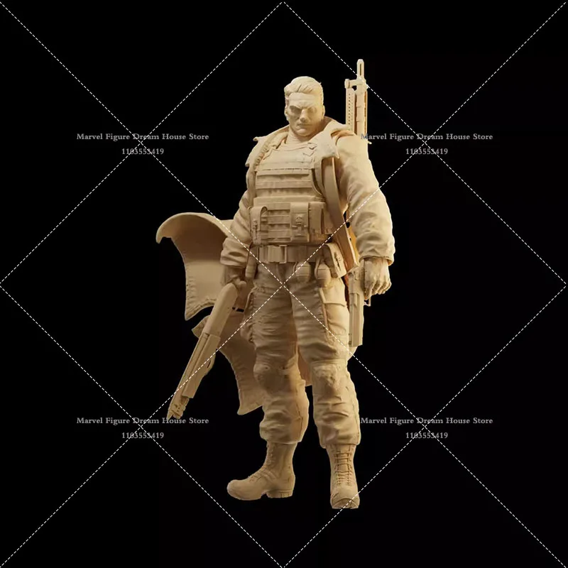 thumbnail image 1 of Figura de acción en miniatura de Marvel Punisher, modelo blanco sin pintar, escala 1/64, 1/43 y 1/35, versión múltiple, para escena, 1 of 5