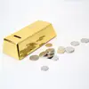 Gold Bars Brick Piggy Bank Child Gold-brick Money Saving Pot High Quality Kids Coin Jar 5
