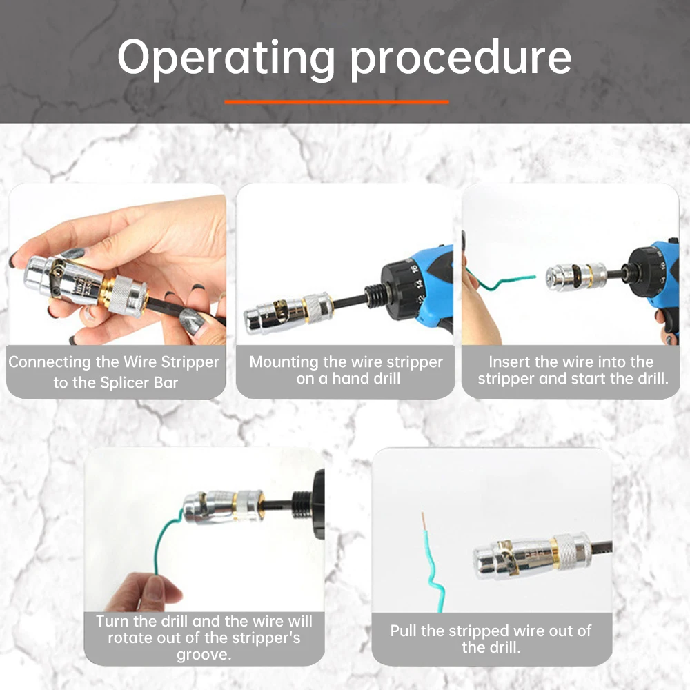 10-40mm Adjustable Electric Wire Stripper Cable Stripping Rotation Stripping Tool U-shaped Opening Wire Stripper 4