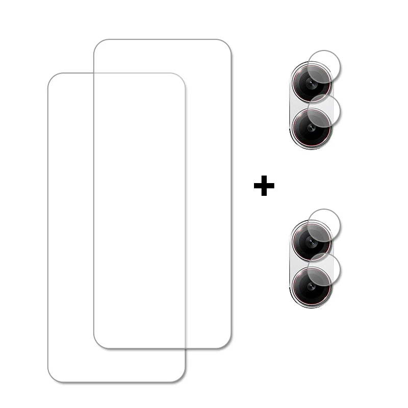 Premium Tempered Glass Screen Protector & Camera Lens Film