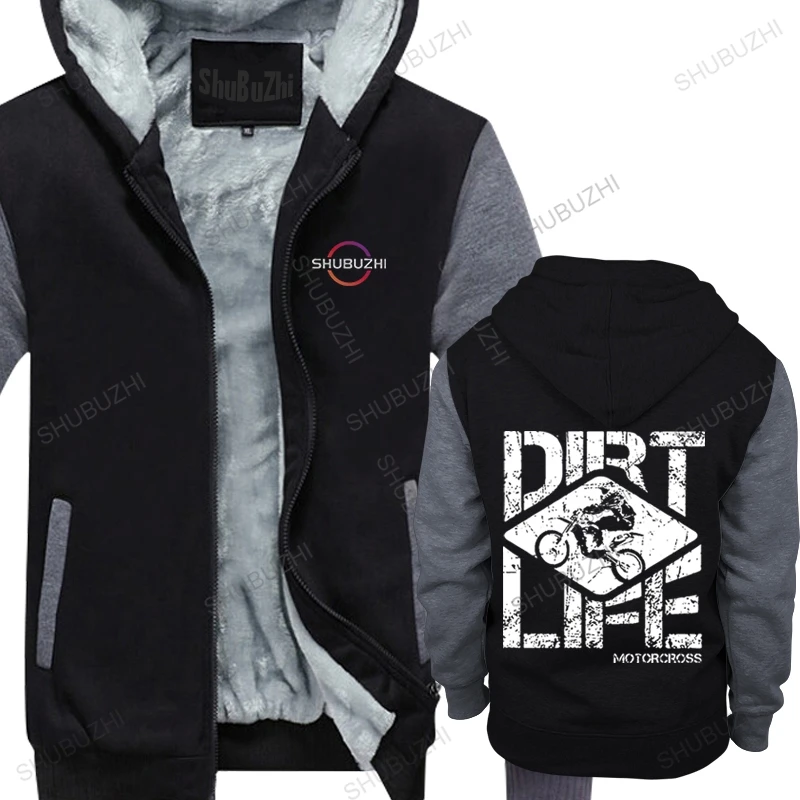 

new men thick hoody autumn Dirt Bike Life Motocross Motorcycle Graphic women unisex casual hooded coat cotton bigger size
