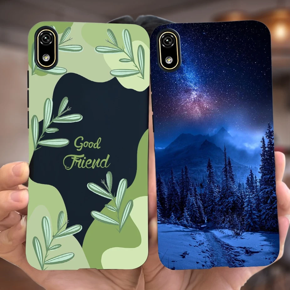Stylish Painted Silicone Soft TPU Phone Case - Protective Back Cover Bumper