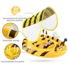 Swimbobo Inflatable Baby Swimming Float Activity Center With Canopy Foldable Swim Pool Seat Floating For Kids 5