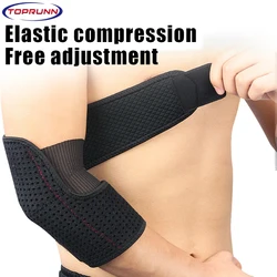 1Pc Elbow Support,Elastic&Breathable Elbow Brace with Adjustable Compression Strap,Support for Tendonitis Prevention&Recovery