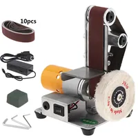 Mini Electric Belt Machine Sander Sanding Grinding Machine Adjustable Speed Abrasive Belts Grinder DIY Polishing Cutter Edges 1