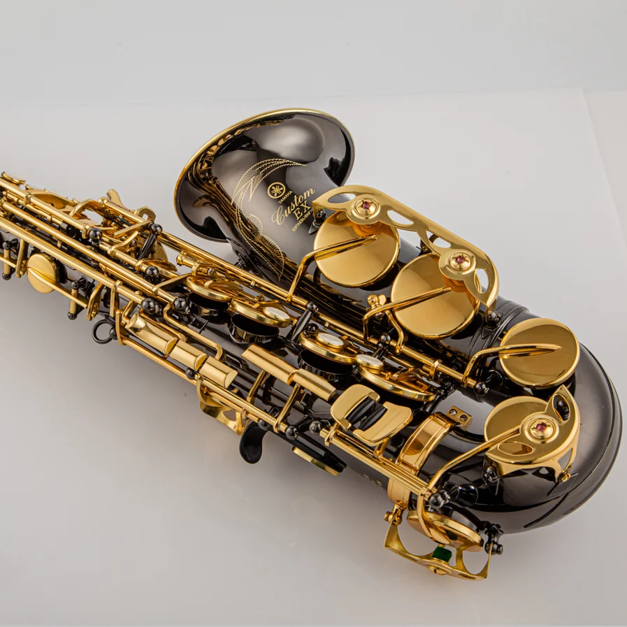 S55292e672fa042698e11de1617466c17q Japan made quality YAS-875EX alto saxophone Eb black electroplating black nickel plated carved body professional Woodwind ins