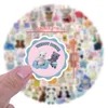 60/120pcs Calico Critters Stickers Laptop Scrapbook Decoration Graffiti Decals Skateboard Laptop Waterproof Sticker Toys Decor 2