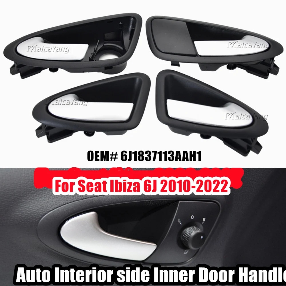 Maniglie Per Porte Interne Sinistra/Destra Maniglie Per Porte Interne In Abs Per Interni Auto Nere Per Seat Ibiza 6J 2010-2022 Muslimexmuslimah