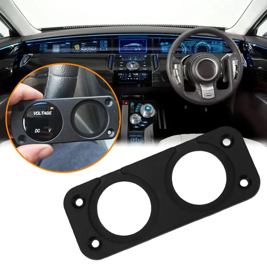 

Car USB Panel for Car Ship Motorcycle Truck Car Interior Part Lighter Bracket Charger Switch Voltmeter Mount Plate 1/2/3 Hole
