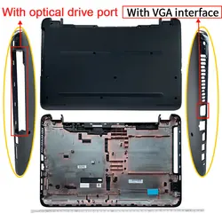 Premium Protective Laptop Shell - Durable Top Case, Bezel Cover, Palmrest, and Bottom Base (D With VGA)