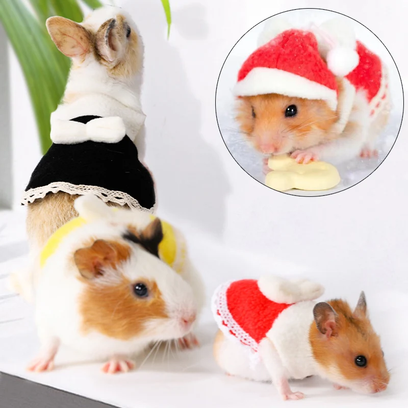 Pet Headgear Cute Hamster Hat Soft Hamster Halloween Accessories Guinea Pig  Cartoon Hat 